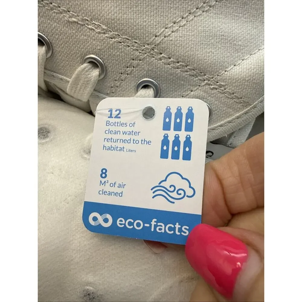 Simple Shoes S1 Organic Cotton Canvas Trainers White/White M12/W14